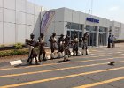 Arrival at Victoria Falls airport.